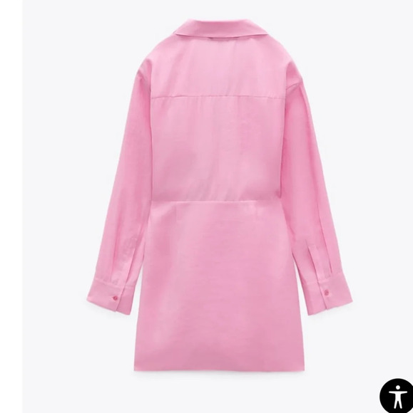Zara Pink Draped Dress NWT - Picture 5 of 13
